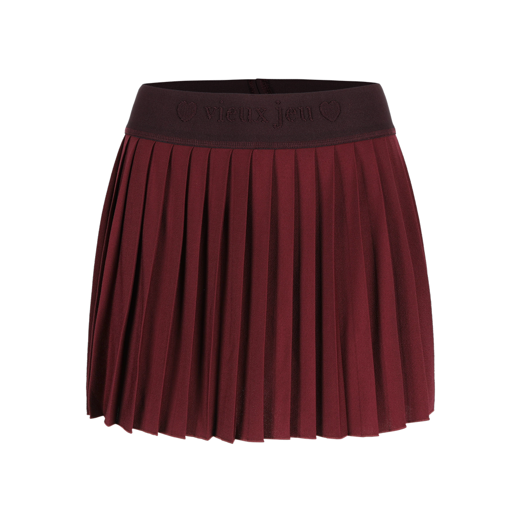 [01-Chantal-Heart-Bu-XS] Chantal Skirt Heart (Burgundy, XS)