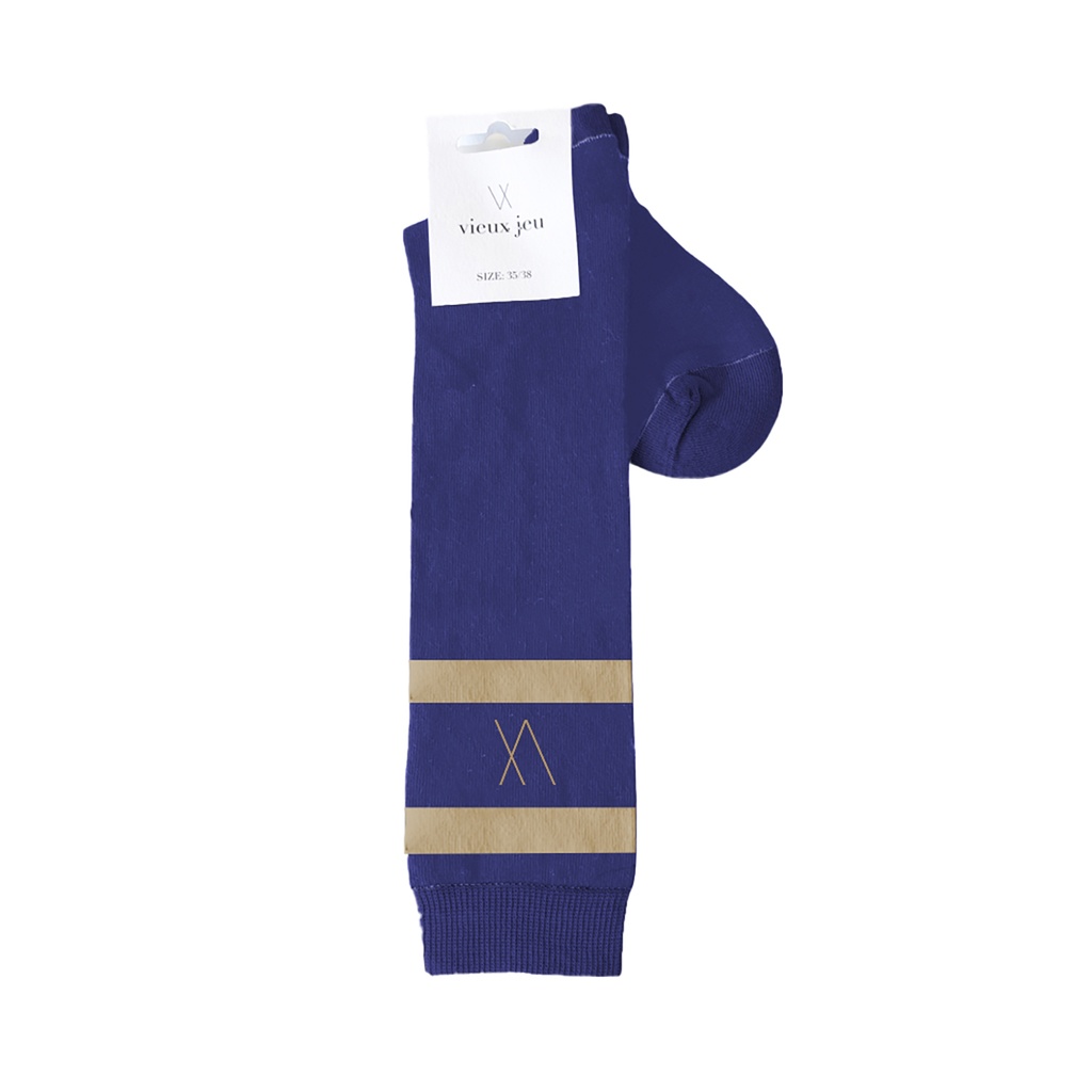 [023-03-Norm-Blue-35] 023 Norm Socks (Blue, 35-38)