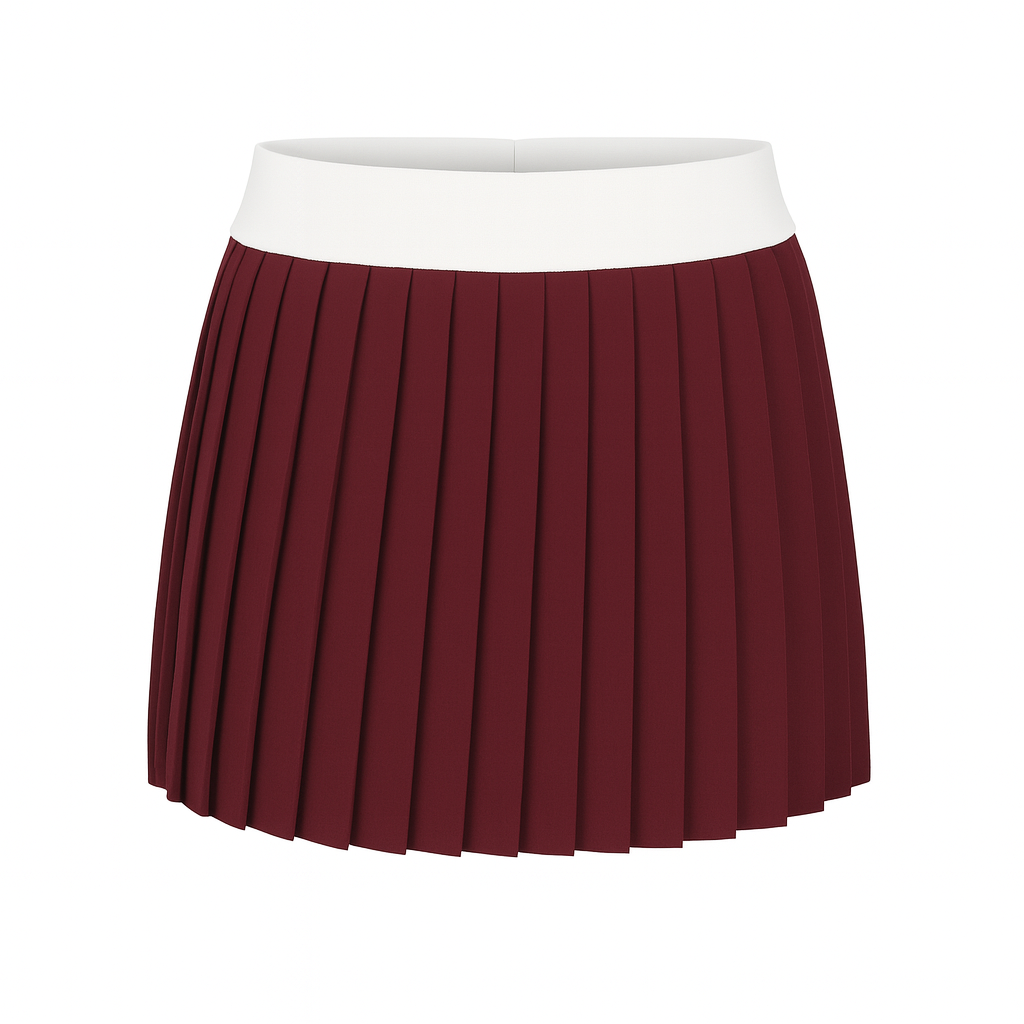 [01-Charlotte-Bu-XS] Charlotte Skirt (Burgundy, XS)
