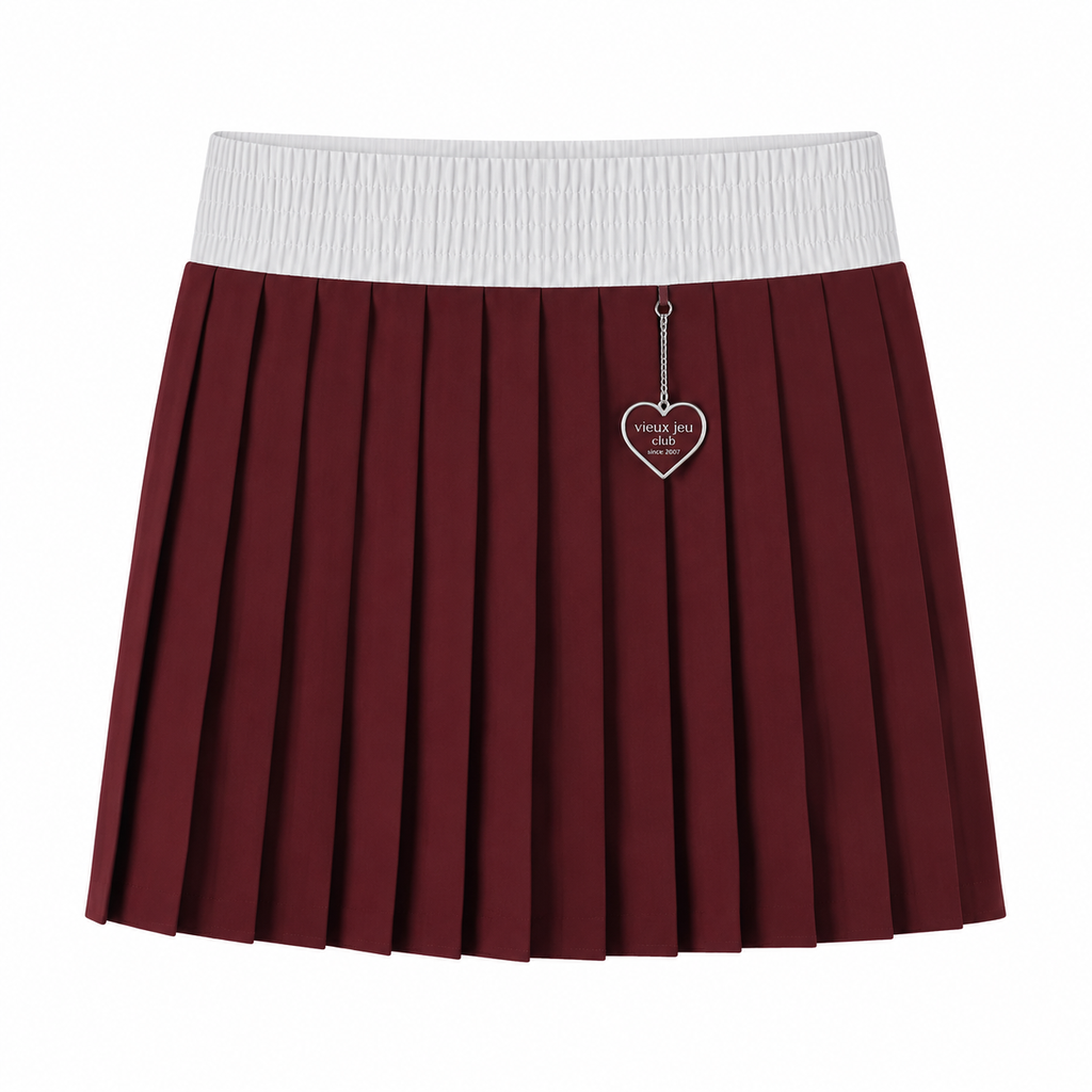 [01-Charlotte-Bu-XS] Charlotte Skirt (Burgundy, XS)