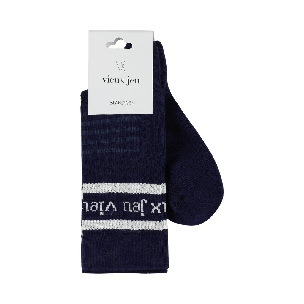 [01-Bo-Logo-W/Aub-35] Bo Socks (Aubergine, 35-38)